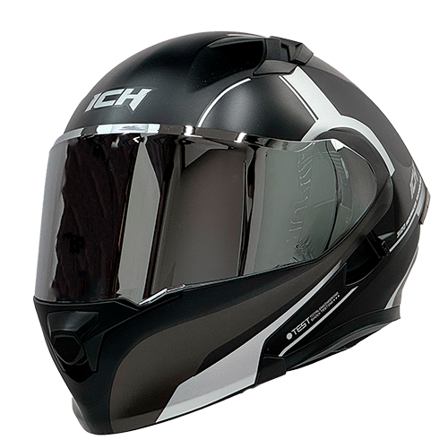 CASCO NEGRO M/GRIS STRAXIS ICH-3120 S