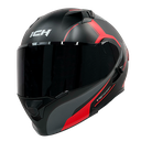 CASCO NEGRO M/ROJO STRAXIS ICH-3120 S