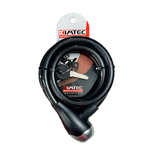 CANDADO DE SEGURIDAD 12 MM/1.20MTS NEGRO