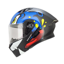 CASCO NEGRO M/AZUL MARTIAN ICH-3120 XL