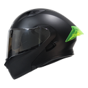 CASCO NEGRO SPOILER AMARILLO 3120 S