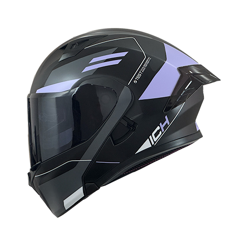 CASCO NEGRO M/MORADO ZAYKO ICH-3120 S