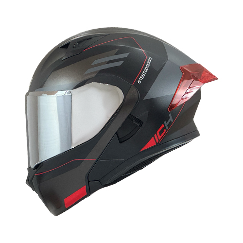 CASCO NEGRO M/ROJO ZAYKO ICH-3120 L