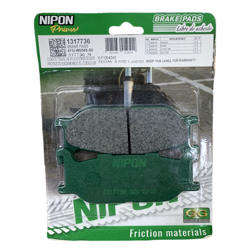 SET DE PASTILLAS YAMAHA VIRAGO NIPON