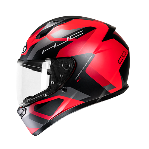 [HJC-C10-TINS_RNGM] CASCO HJC C10 TINS ROJO NEGRO GRIS M