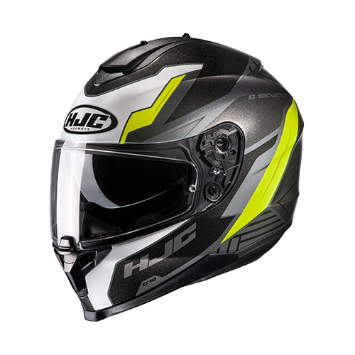 [HJC-C70-SILON_GAMABM] CASCO HJC C70 GRIS/AMARI/BLANCO SILON M