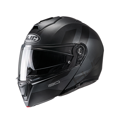 [HJC-I90-SIREX_GRMNS] CASCO HJC i90 GRIS M/NEGRO SYREX S