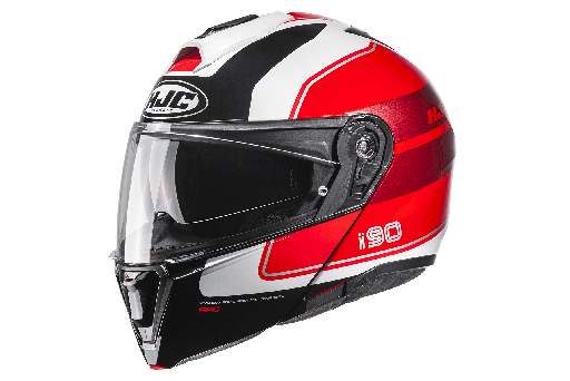 [HJC-I90-WASCO_BRNS] CASCO HJC i90 BLANCO/NEG/ROJO WASCO S