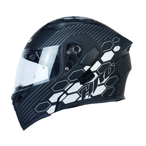 [HRO-3400SDV-CARBONITE _NMGRM] CASCO NEGRO M/GRIS CARBONITE HRO 3400 M