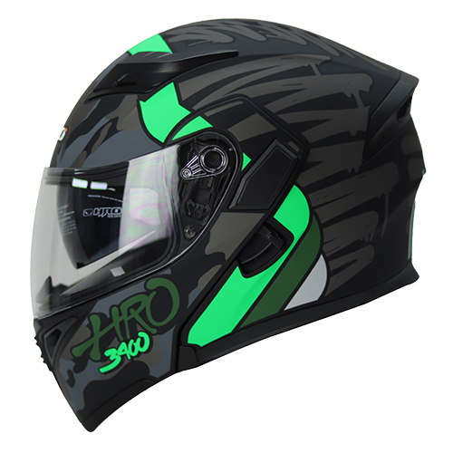 [HRO-3400SDV-DRIPS_NMVS] CASCO NEGRO M/VERDE DRIPS HRO 3400 S