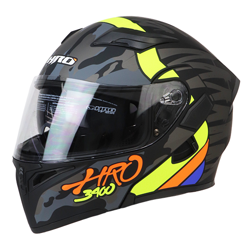 [HRO-3400SDV-DRIVER_AZMAMAS] CASCO AZUL M/AMARILLO DRIVER HRO 3400 S
