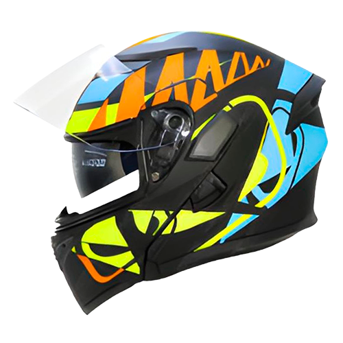[HRO-3400SDV-FUZION_NMAMAS] CASCO NEGRO M/AMARILLO FUZION HRO 3400 S