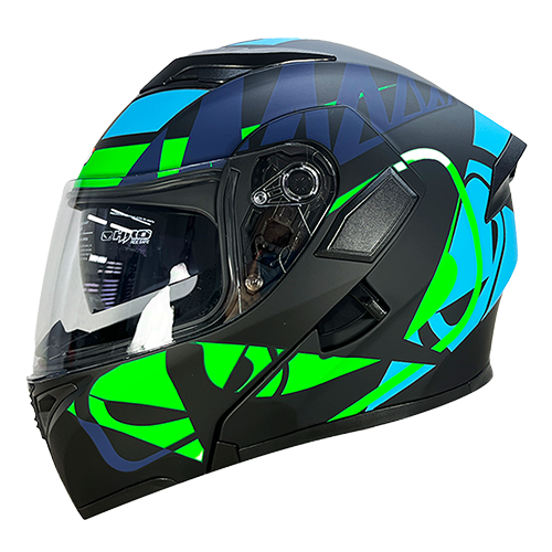 [HRO-3400SDV-FUZION_NMVM] CASCO NEGRO M/VERDE FUZION HRO 3400 M