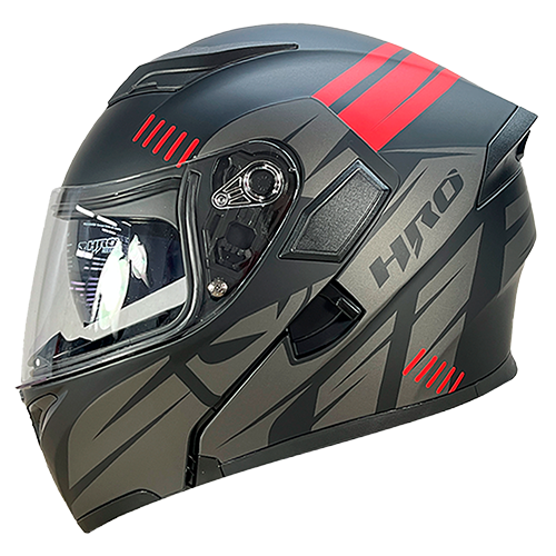 [HRO-3400SDV-HUNTER_NMRM] CASCO NEGRO M/ROJO HUNTER HRO 3400 M