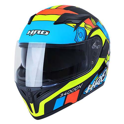 [HRO-3400SDV-MONEY _NMAMAS] CASCO NEGRO M/AMARILLO MONEY HRO 3400 S