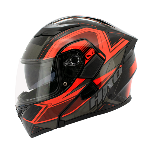 [HRO-3400SDV-SUKHOI_NMNARM] CASCO NEGRO M/NARANJA SUKHOI HRO 3400 M