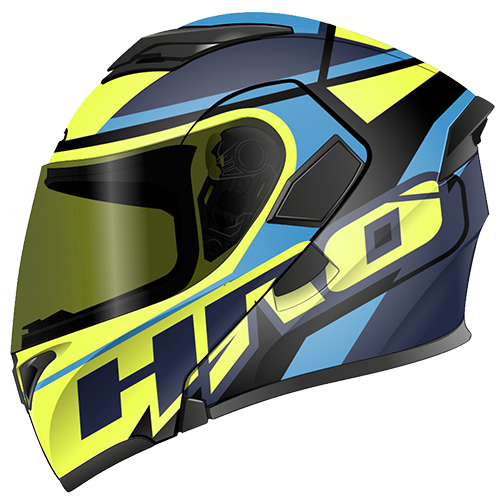 [HRO-3400SDV-ZILET_NMAMAS] CASCO NEGRO M/AMARILLO ZILET HRO 3400 S