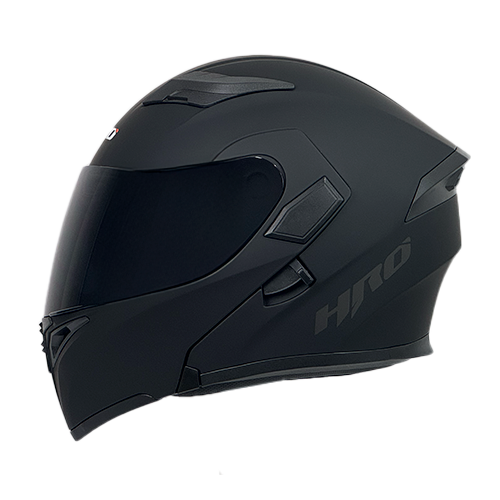 [HRO-3400SPO-SOLID_NML] CASCO NEGRO M/SPOILER SOLID HRO 3400 L