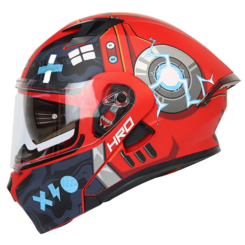 [HRO-3420SDV-BOT_RJMAZL] CASCO ROJO M/AZUL BOT HRO 3420 L