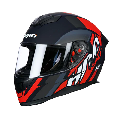 [HRO-511-FACHA_NMRL] CASCO NEGRO M/ROJO FACHA HRO 511 L