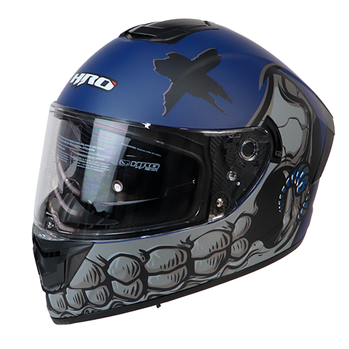 [HRO-518DV-REAL_AZMS] CASCO AZUL MATE REAL HRO 518 S