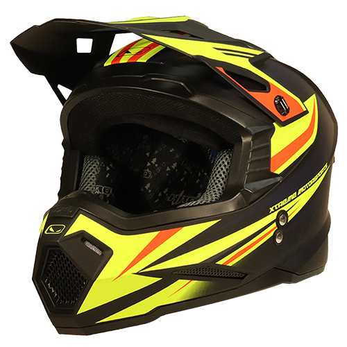 [HRO-MX03-AIRMAX_NMAMAL] CASCO NEGRO M/AMARILLO AIRMAX HRO MX03 L