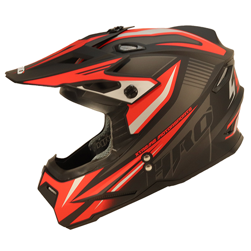 [HRO-MX03-AIRMAX_NMRJL] CASCO NEGRO M/ROJO AIRMAX HRO MX03 L