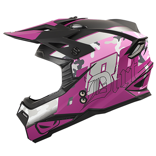 [HRO-MX03-DIRT_NMMRM] CASCO NEGRO M/MORADO DIRT HRO MX03 M