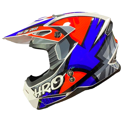 [HRO-MX03-DRIPS_BLMAZL] CASCO BLANCO M/AZUL DRIPS MX03 L