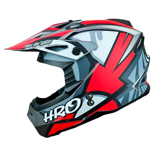 [HRO-MX03-DRIPS_NMRL] CASCO NEGRO M/ROJO DRIPS MX03 L