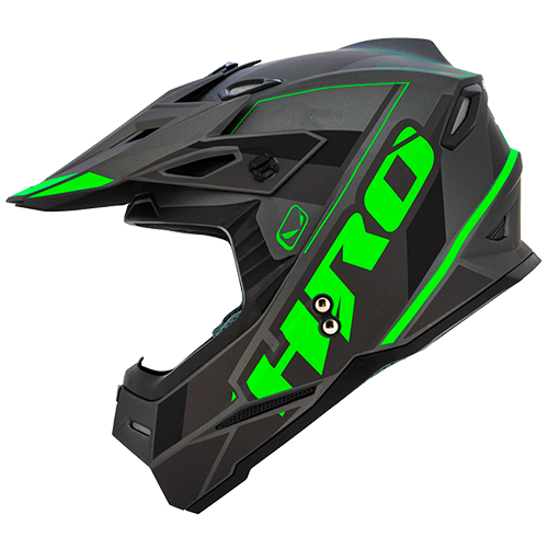[HRO-MX03-ECHO_GMVM] CASCO GRIS MATE/VERDE ECHO HRO MX03 M