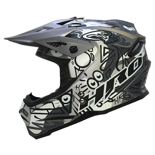 [HRO-MX03-FREESTYLE_NMGRL] CASCO NEGRO M/GRIS FREESTYLE MX03 L
