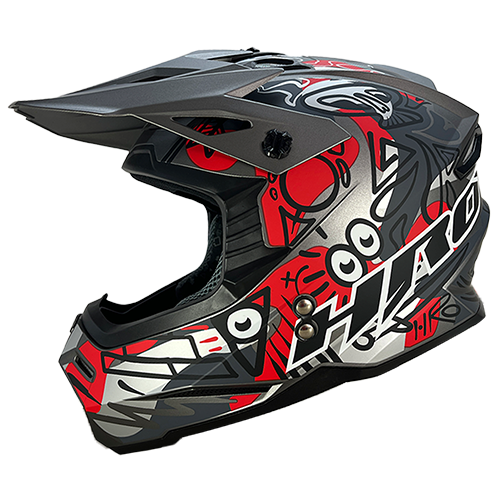 [HRO-MX03-FREESTYLE_NMRJL] CASCO NEGRO M/ROJO FREESTYLE MX03 L