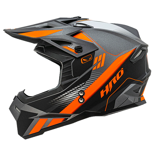 [HRO-MX03-KASE_NNARM] CASCO NEGRO/NARANJA KASE HRO MX03 M