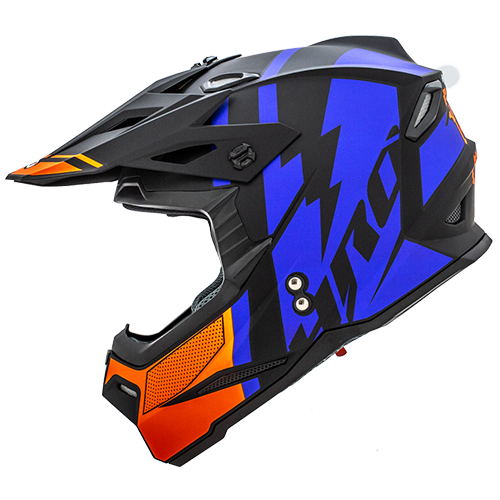 [HRO-MX03KIDS-INTRUDER_NMAZS] CASCO NEGRO M/AZUL INTRUDER HRO MX03 S