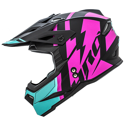 [HRO-MX03KIDS-INTRUDER_NMROSS] CASCO NEGRO M/ROSA INTRUDER HRO MX03 S