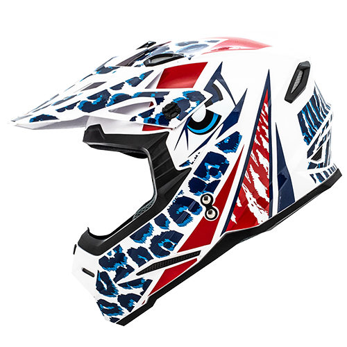 [HRO-MX03KIDS-TRINCH_BRL] CASCO BLANCO/ROJO TRINCH HRO MX03 L