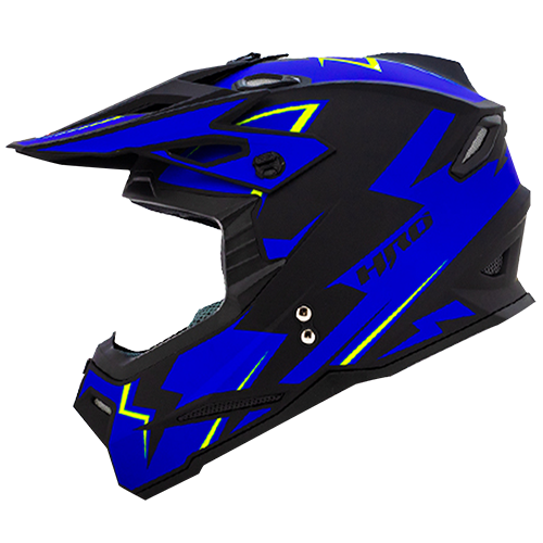[HRO-MX03-KOMBO_NMAZM] CASCO NEGRO M/AZUL KOMBO HRO MX03 M