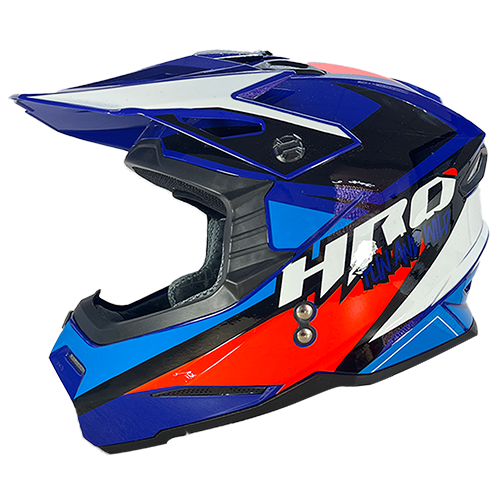 [HRO-MX03-NIKZO_AZBL] CASCO AZUL/BLANCO NIKZO HRO MX03 L