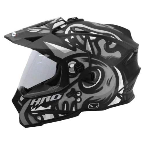 [HRO-MX330-COLORS_NMGL] CASCO NEGRO M/GRIS COLORS HRO MX330 L