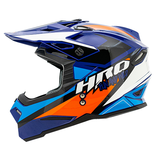 [HRO-MX03-XOXO_NMAZM] CASCO NEGRO M/AZUL XOXO HRO MX03 M