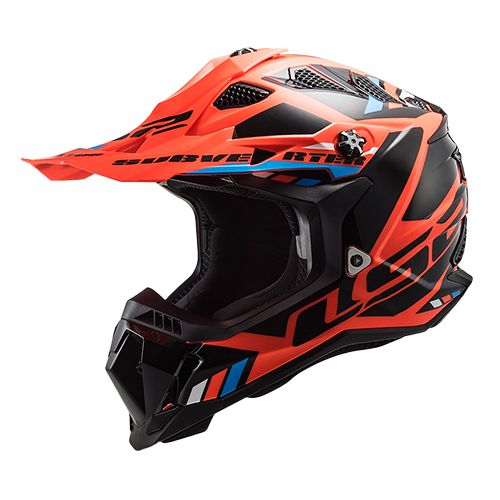 [MX700_FLUO_NXXL] CASCO LS2 STOMP FLUO NEGRO XXL