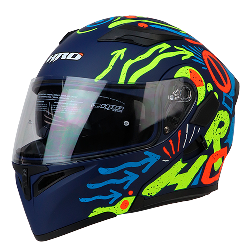 [HRO-3400SDV-FUNTESTER_AZMAMAS] CASCO AZUL M/AMARI FUNTESTER HRO 3400 S