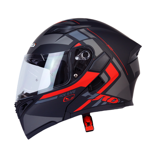 [HRO-3400SDV-LUZPET_NMRJM] CASCO NEGRO M/ROJO LUZPET HRO 3400 M