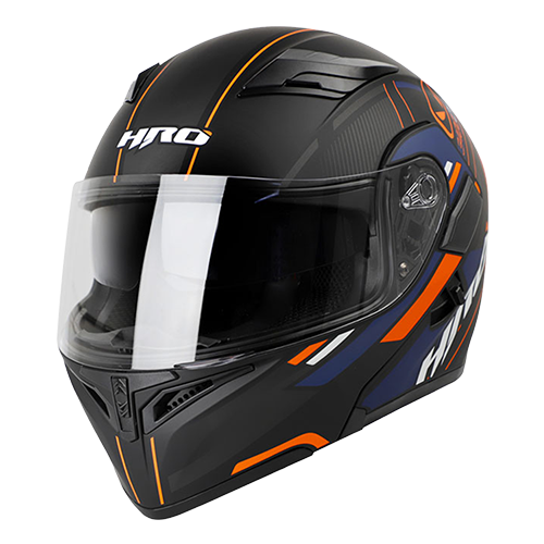 [HRO-3400SDV-HACHI_NMNARS] CASCO NEGRO M/NARANJA HACHI HRO 3400 S