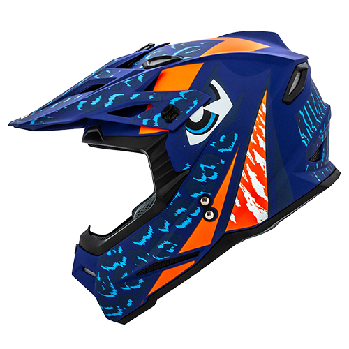 [HRO-MX03KIDS-TRINCH_AMANAZM] CASCO AMA NGRO M/AZUL TRINCH HRO MX03 M