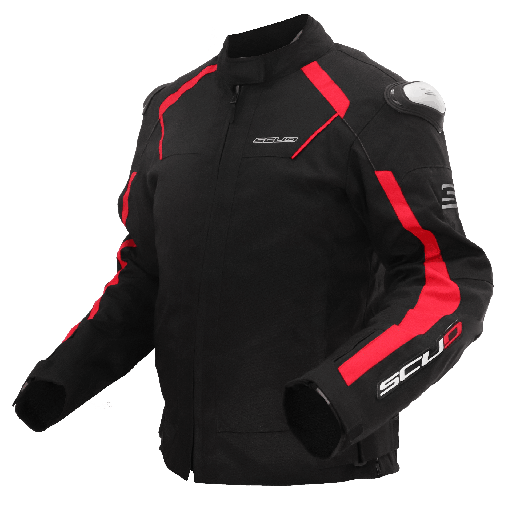 [SD-1032-TXC_NRXL] CHUMPA SCUD LINER LLUVIA 2S NEGRO - ROJO X