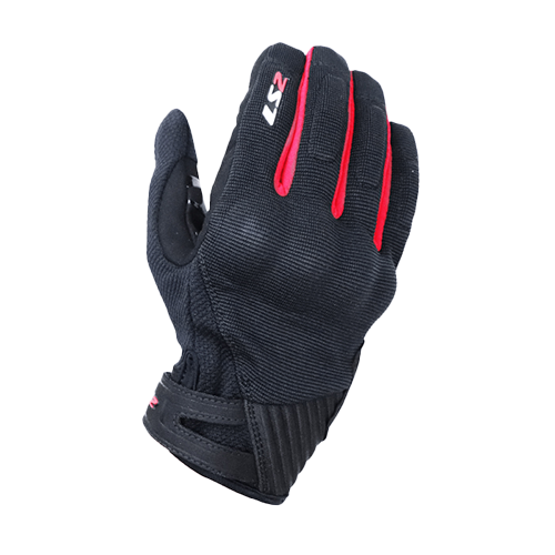 [GMF0132_LS2NRS] GUANTES DART 2 MAN LS2 NEGRO/ROJO S