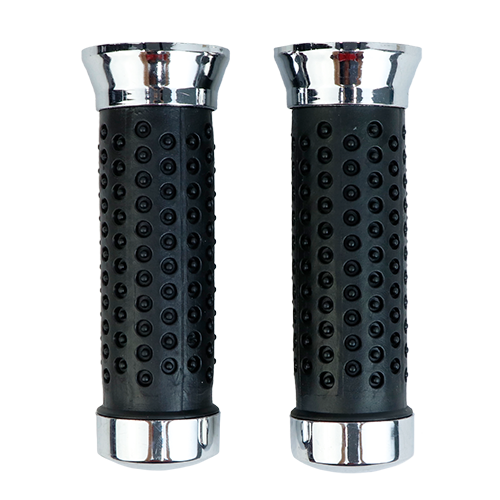 [CSG-602A] SET DE MANGOS NEGROS CON PUNTA DE METAL