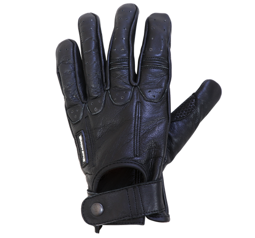 [TUFFG2021005S] GUANTE BB PIEL NEGRO/BROCHE TALLA S